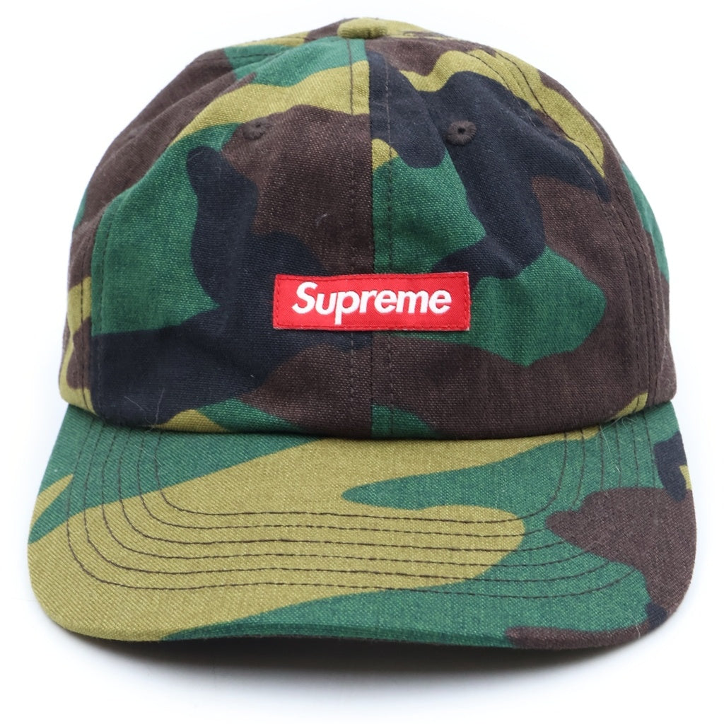 SUPREME(シュプリーム) 20SS CORDURA Small Box Camo 6-Panel Cap コーデュラ スモールボックスロゴ カモフラ 6パネル キャップ 帽子 カーキ レディース