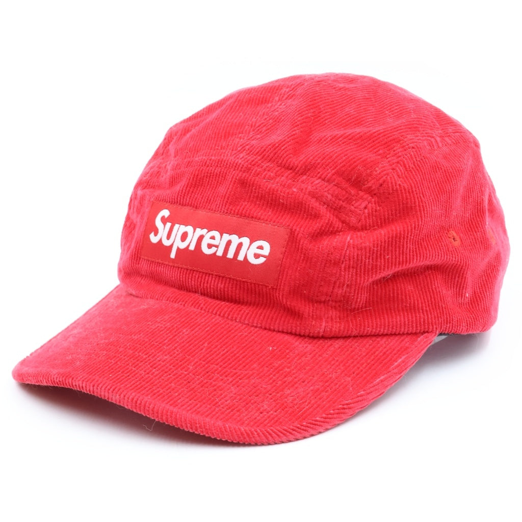 SUPREME(シュプリーム) 23AW Corduroy Camp Cap コーデュロイ キャンプ キャップ 帽子 レッド