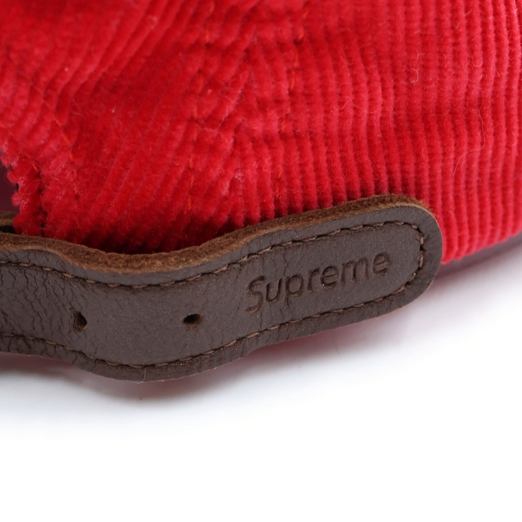 SUPREME(シュプリーム) 23AW Corduroy Camp Cap コーデュロイ キャンプ キャップ 帽子 レッド