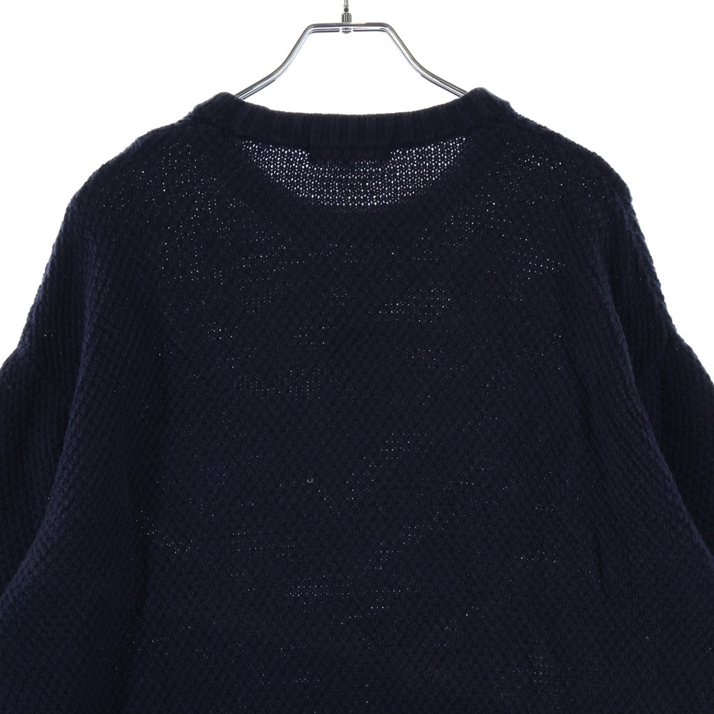SUPREME(シュプリーム) 20AW Textured Small Box Sweater スモール ボックスロゴ セーター ネイビー -