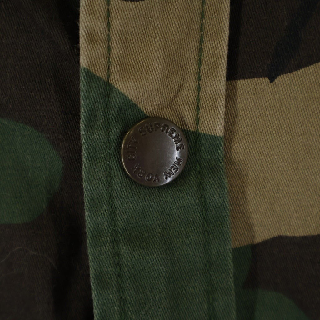 SUPREME(シュプリーム) 22AW Snap Work Shirt Branch Woodland Camo スナップ ボタン ポケット シャツ カーキ -