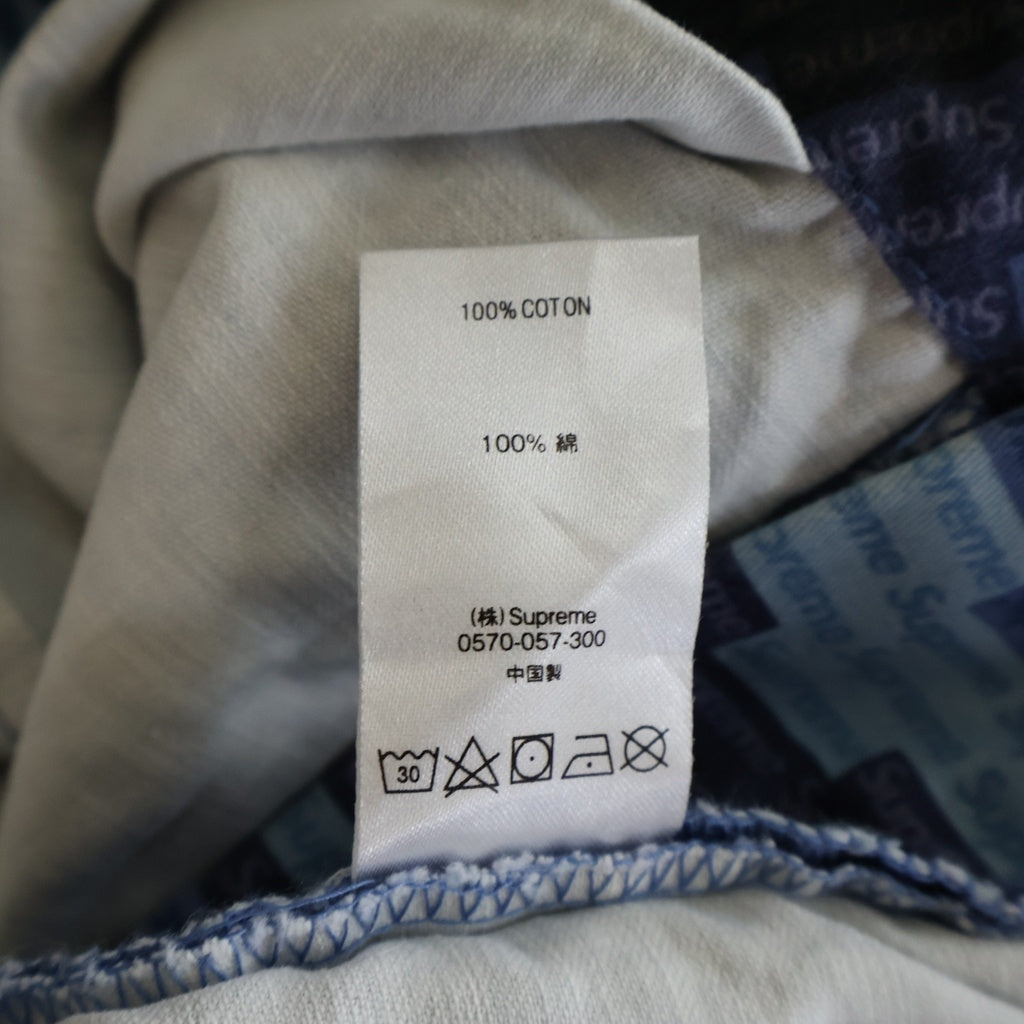 SUPREME(シュプリーム) 21SS Cargo Pant Blue Camo スモールボックスロゴカモ カーゴパンツ ブルー