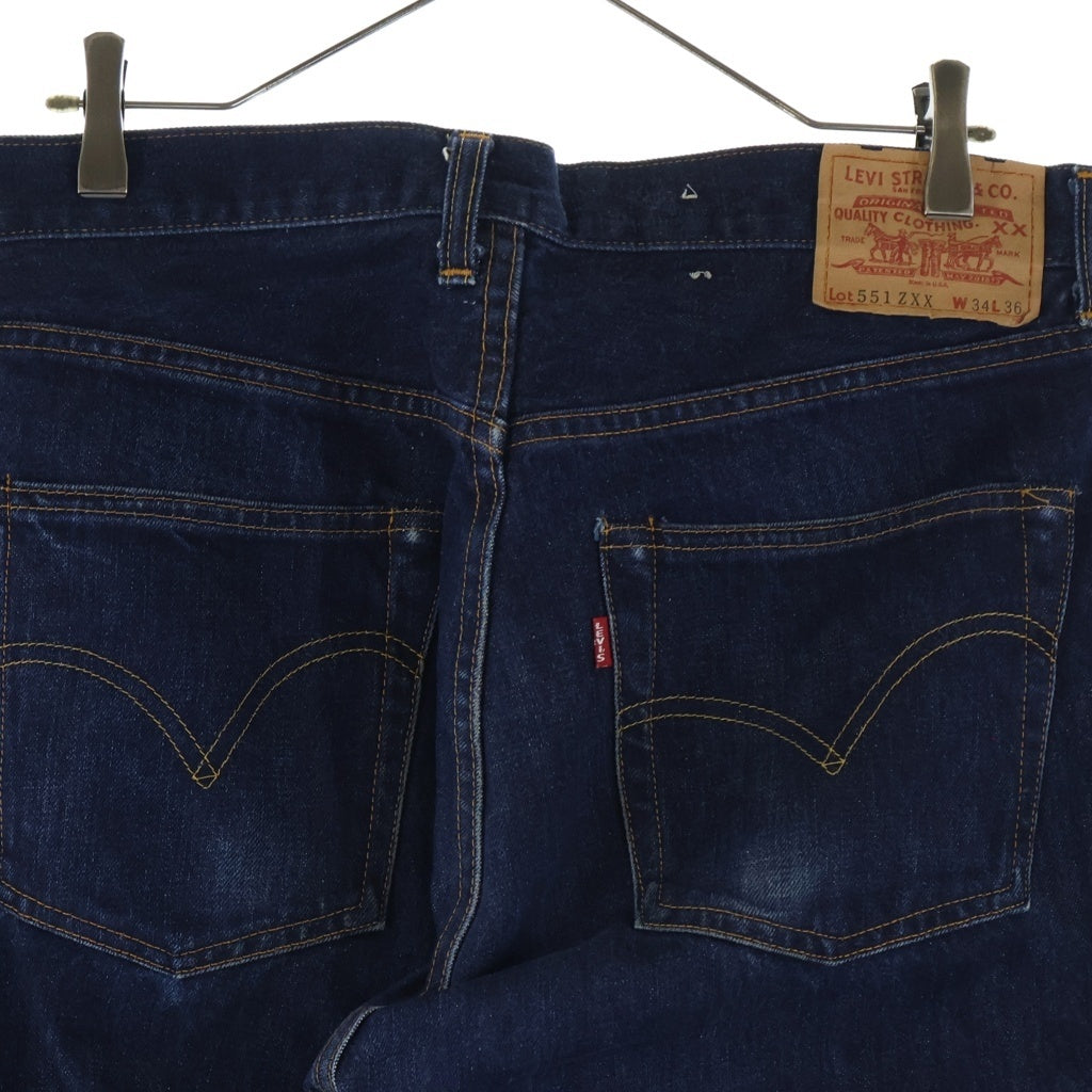 Levi's(リーバイス) 551ZXX バレンシア製 ボタン裏555 ビッグE ジッパーフライ ストレートデニムパンツ ジーンズ インディゴ 551-0006