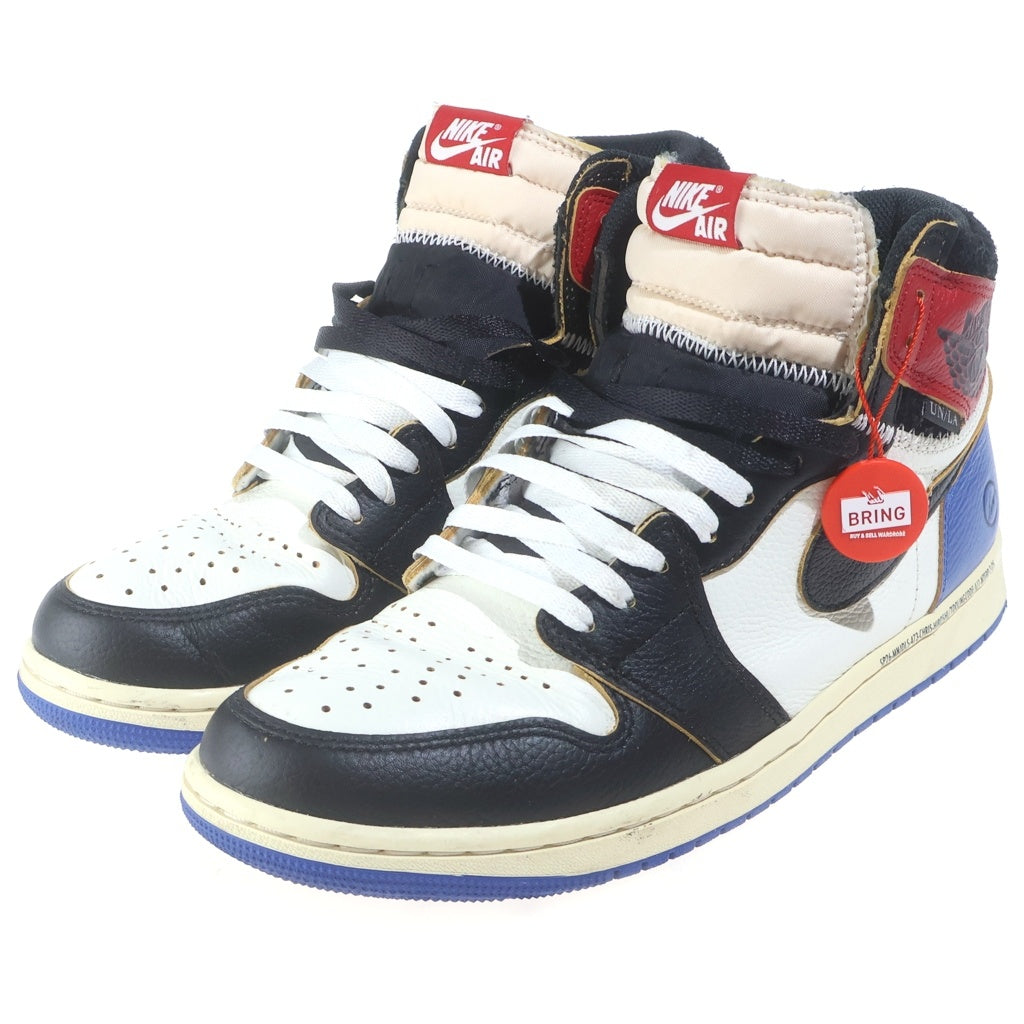 NIKE(ナイキ) ×fragment design ×UNION AIR JOUDAN 1 HIGH OG エアジョーダン1 フラグメントデザイン ユニオン ハイカットスニーカー マルチ US9.5/27.5cm IO7847-002