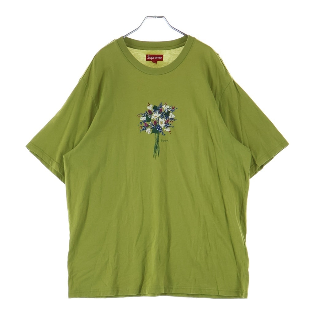 SUPREME(シュプリーム) 24SS Bouquet S/S Top ロゴ プリント 半袖 Tシャツ カットソー グリーン -
