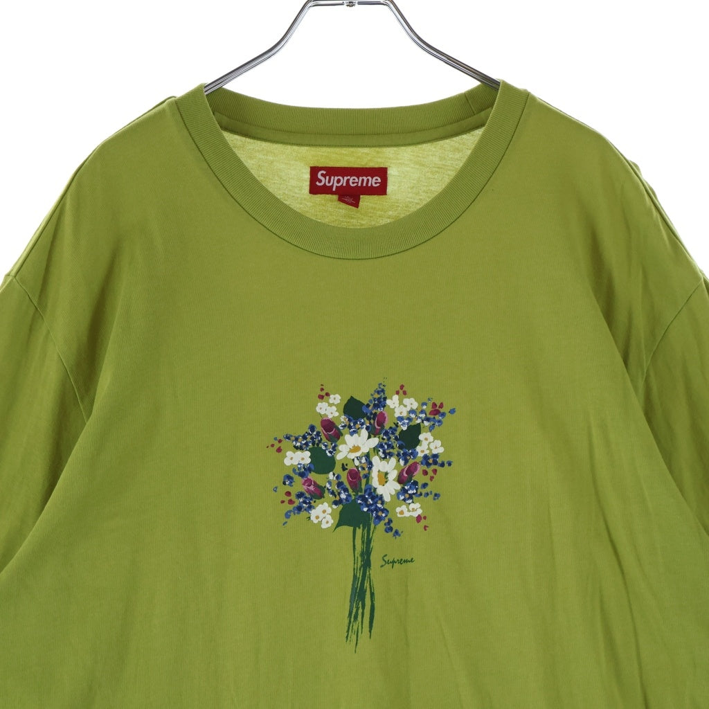 SUPREME(シュプリーム) 24SS Bouquet S/S Top ロゴ プリント 半袖 Tシャツ カットソー グリーン -