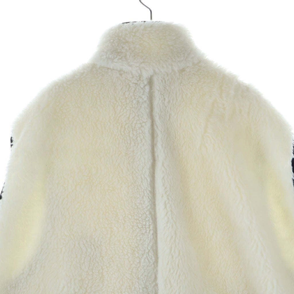 MAISON MIHARAYASUHIRO(メゾンミハラヤスヒロ) 25AW AMATEUR SEWN WIDE BACK BOA VEST ジップアップ ボア ベスト ホワイト A15VT602-0