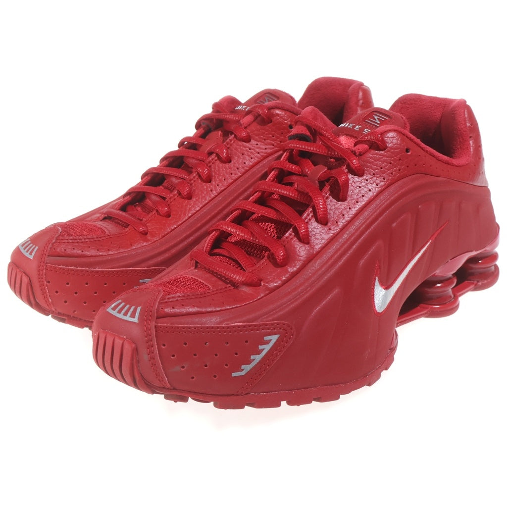 NIKE(ナイキ) Shox Gym Red/Metallic Silver ショックス R4 ジムレッド/メタリックシルバー ローカットスニーカー レッド US9/27.0cm IQ0608-687