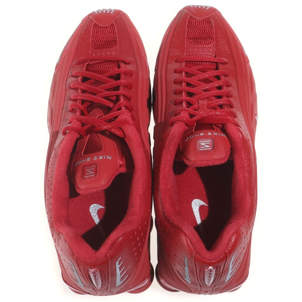 NIKE(ナイキ) Shox Gym Red/Metallic Silver ショックス R4 ジムレッド/メタリックシルバー ローカットスニーカー レッド US9/27.0cm IQ0608-687