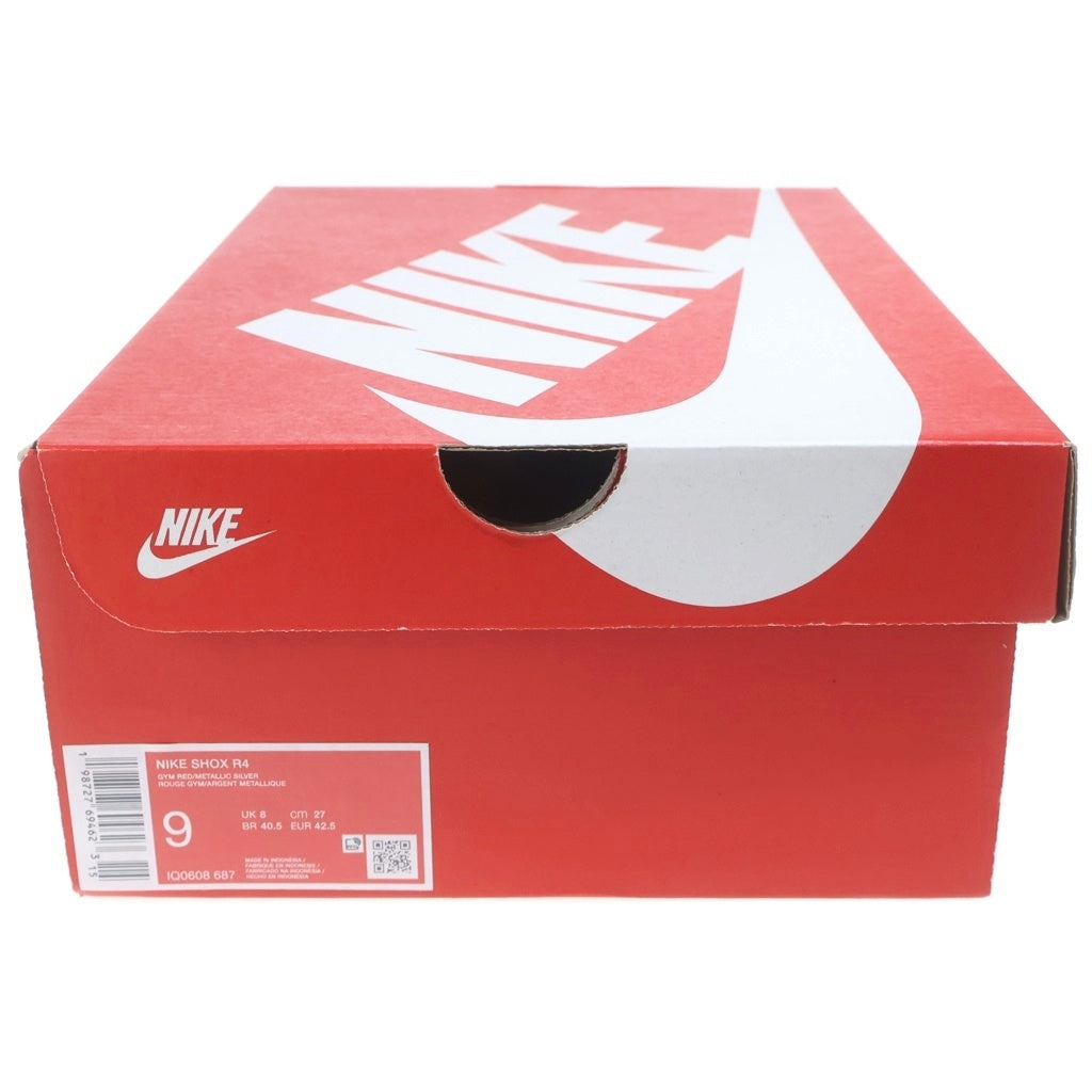 NIKE(ナイキ) Shox Gym Red/Metallic Silver ショックス R4 ジムレッド/メタリックシルバー ローカットスニーカー レッド US9/27.0cm IQ0608-687