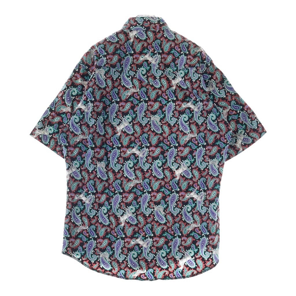 Wrangler(ラングラー) 90s Paisley Animal Print Short Sleeve Shirt ペイズリー柄 アニマルプリント 総柄 半袖シャツ
