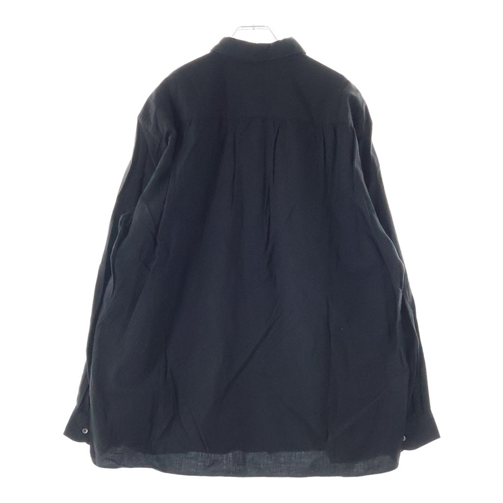 GIORGIO ARMANI(ジョルジオアルマーニ) Button Up Long Sleeve Shirt ボタンアップ ロングスリーブ 長袖シャツ ブラック D-TK-6246
