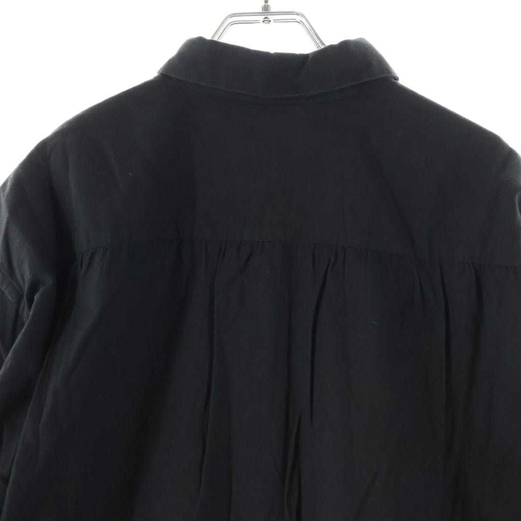 GIORGIO ARMANI(ジョルジオアルマーニ) Button Up Long Sleeve Shirt ボタンアップ ロングスリーブ 長袖シャツ ブラック D-TK-6246