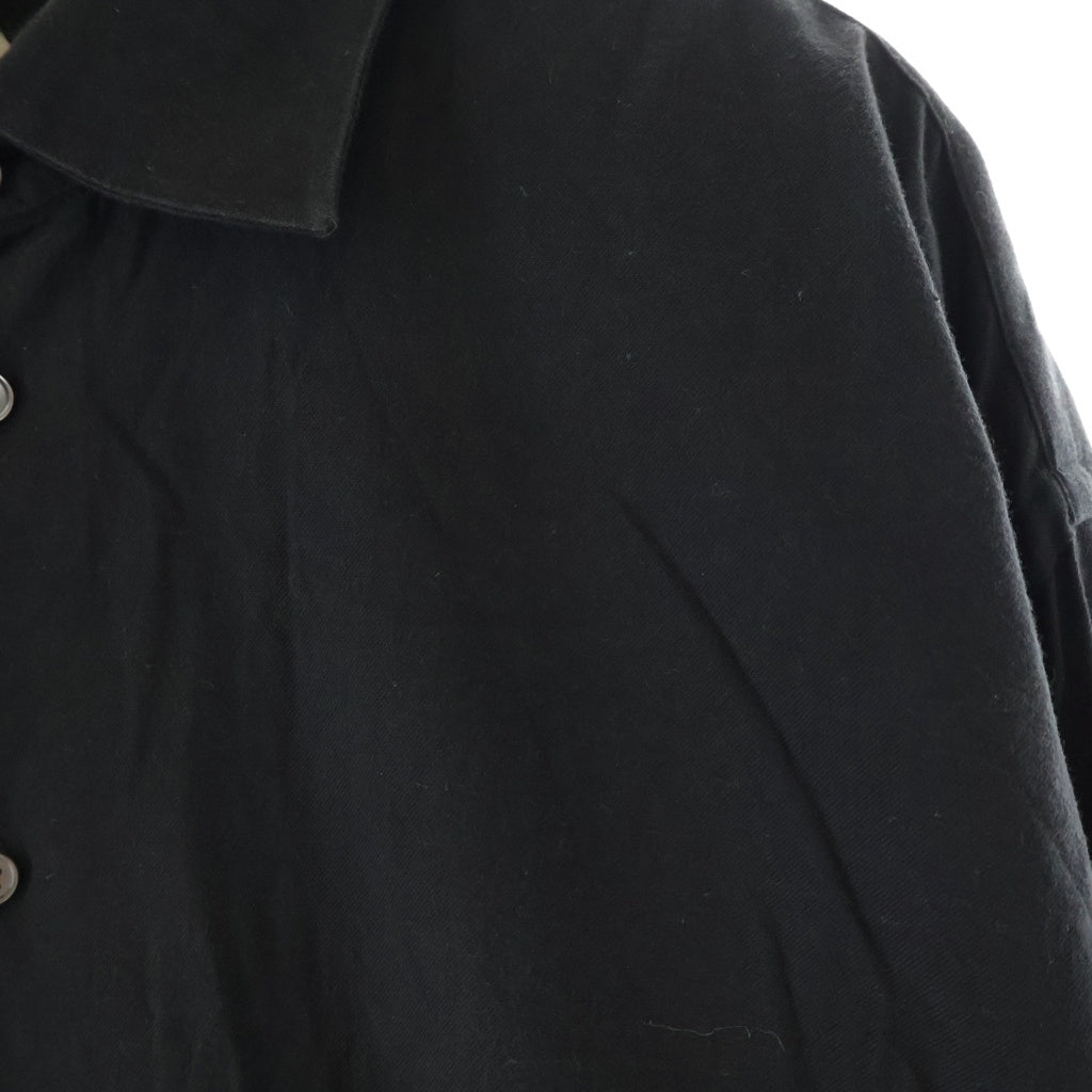 GIORGIO ARMANI(ジョルジオアルマーニ) Button Up Long Sleeve Shirt ボタンアップ ロングスリーブ 長袖シャツ ブラック D-TK-6246