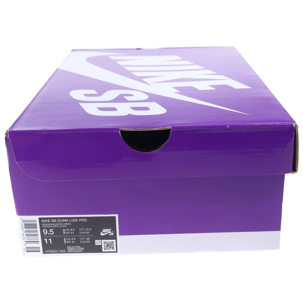 NIKE(ナイキ) ×YUTO HORIGOME DUNK LOW PRO 堀米雄斗 ダンク プロ 抹茶 ローカットスニーカー グリーン US9.5/27.5cm HF8022-300