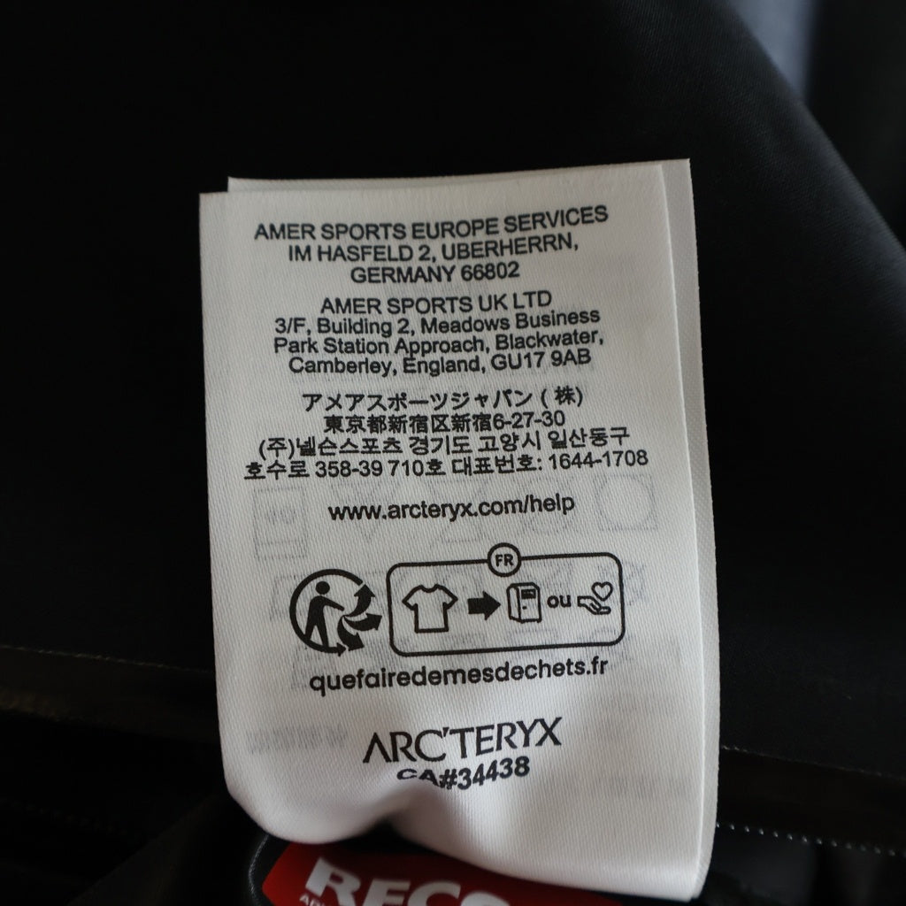 ARC'TERYX(アークテリクス) 25SS BEAT JACKET M GORE-TEX ベータ ジャケット ゴアテックス ナイロンジャケット ブラック X000009906