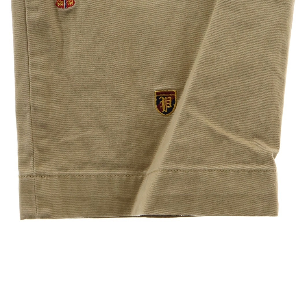 POLO RALPH LAUREN(ポロラルフローレン) エンブレム刺繍 スリムフィット チノパンツ ベージュ