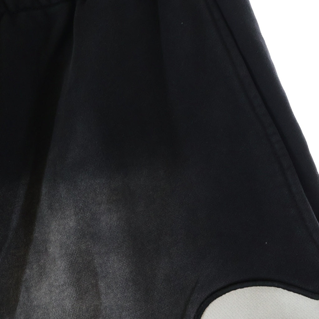 NO BRAND(ノーブランド) God Speed ゴッドスピード OG Logo 3QTR Shorts ウォッシュ加工 スウェットハーフパンツ ブラック