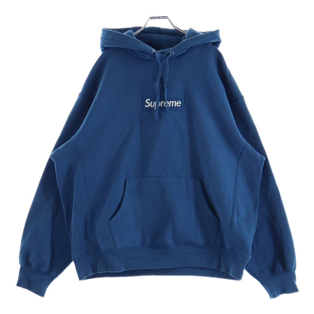 SUPREME(シュプリーム) 23AW Box Logo Hooded Sweatshirt ボックスロゴ スウェットプルオーバーパーカー ブルー