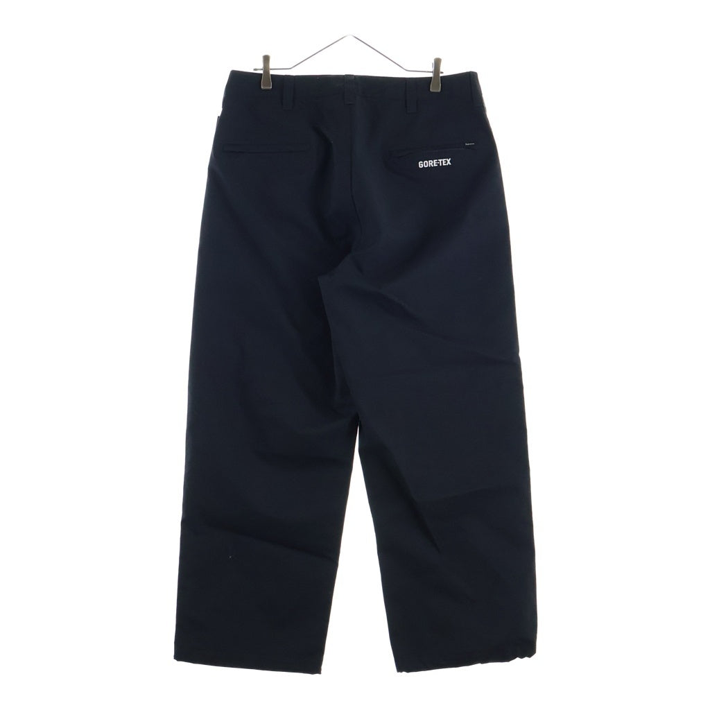 SUPREME(シュプリーム) GORE-TEX Stripe Pant ロゴ 刺繍 ナイロン ライン パンツ ブラック
