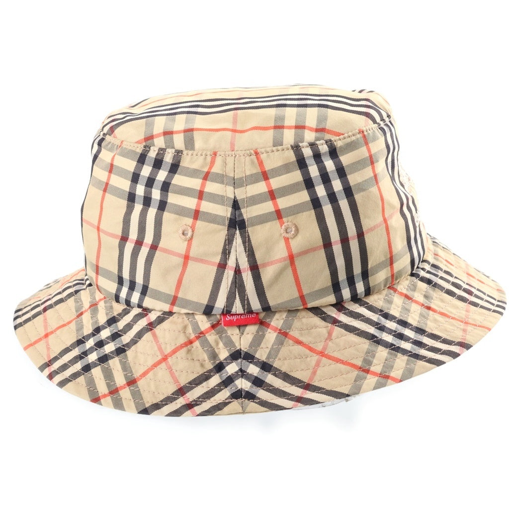 SUPREME(シュプリーム) 22SS ×Burberry ノヴァチェック バケットハット ベージュ レディース