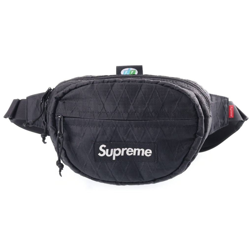 SUPREME(シュプリーム) 18AW Waist Bag ボックスロゴ ナイロン ウエスト ショルダー バッグ ブラック