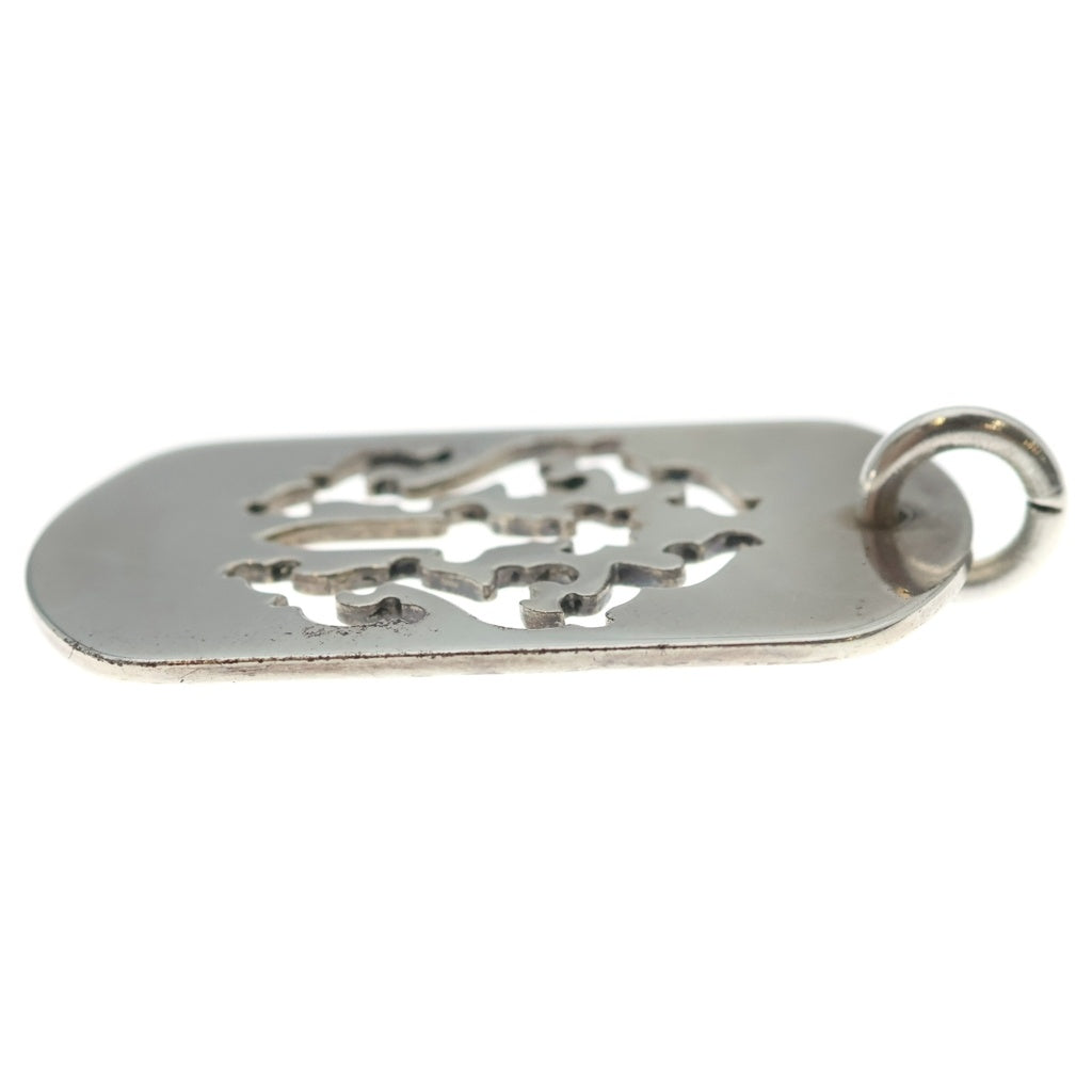 CHROME HEARTS(クロムハーツ) D TAG LRG DAGGER ヴァインダガーカットアウトドッグタグ ラージ ペンダントトップ シルバー BCA240 レディース