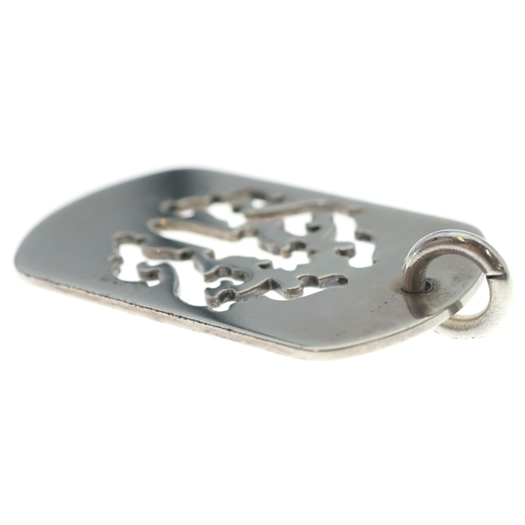 CHROME HEARTS(クロムハーツ) D TAG LRG DAGGER ヴァインダガーカットアウトドッグタグ ラージ ペンダントトップ シルバー BCA240 レディース