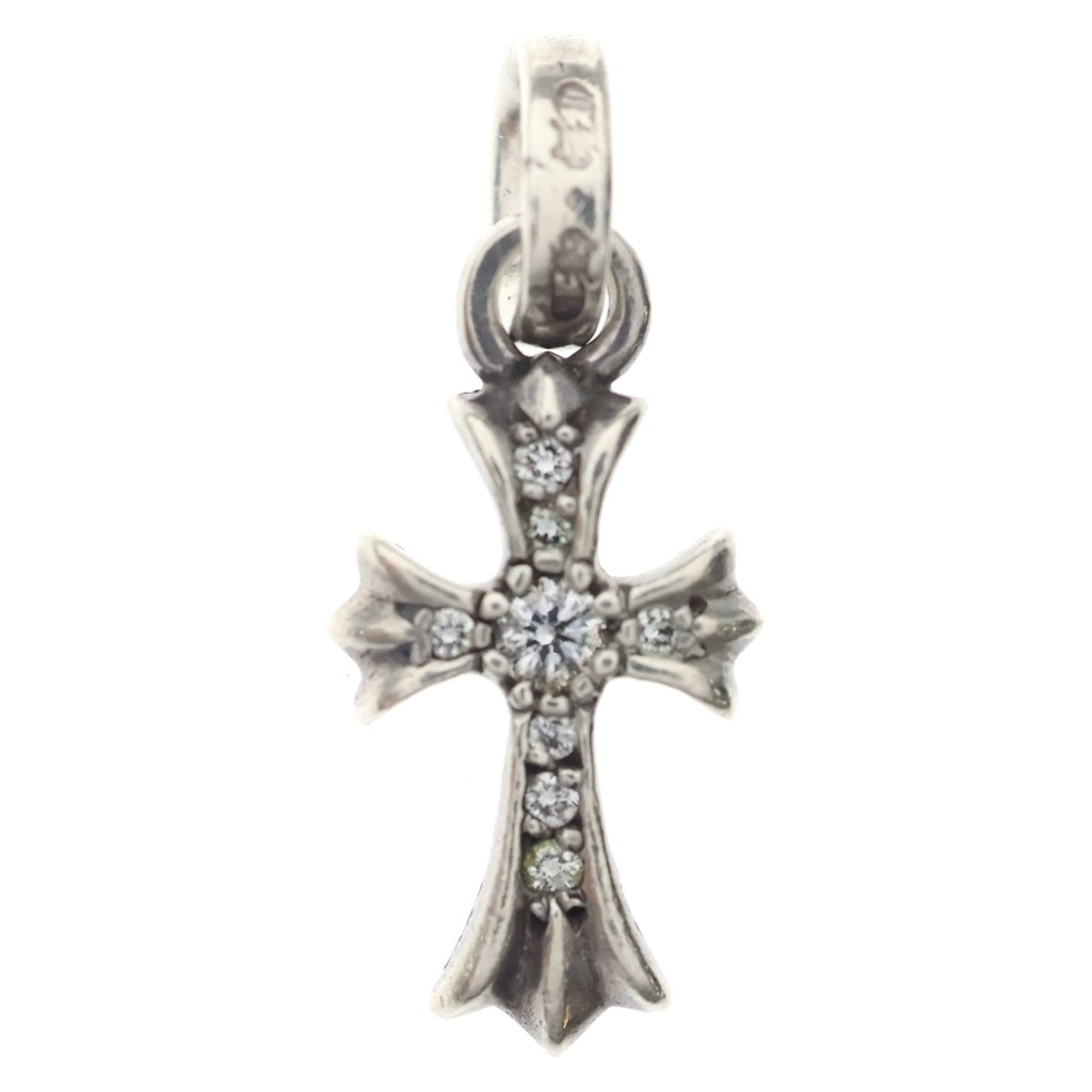 CHROME HEARTS(クロムハーツ) CRS BBYFAT P DMND ベイビーファットクロス PAVEダイヤ ペンダントトップ シルバーBCA234