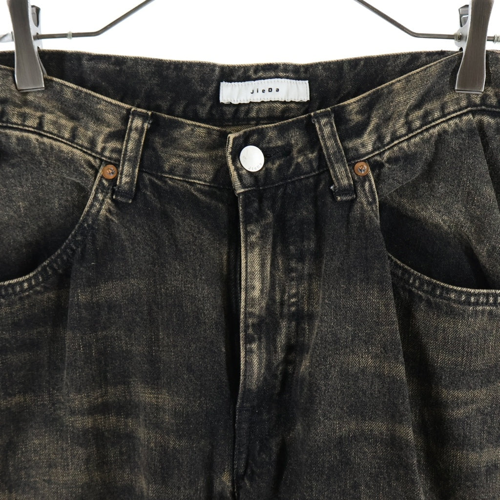 Jieda(ジエダ) USED WORK DENIM ユーズド 3D ワーク デニム パンツ ブラック