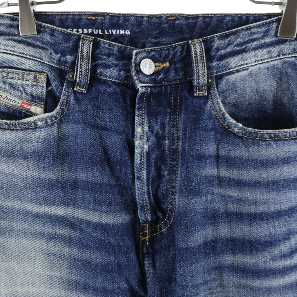 DIESEL(ディーゼル) RELAXED D-RISE クラッシュデニム パンツ インディゴ A06371