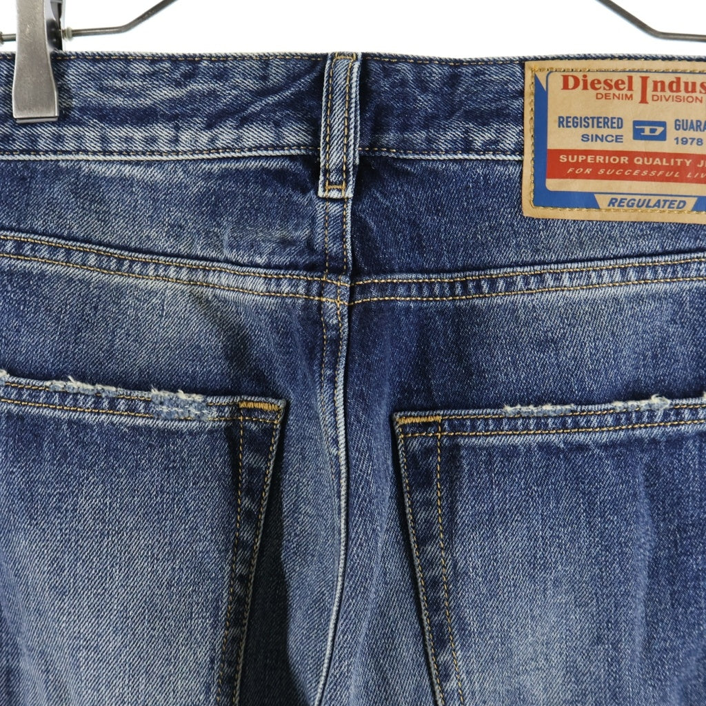 DIESEL(ディーゼル) RELAXED D-RISE クラッシュデニム パンツ インディゴ A06371