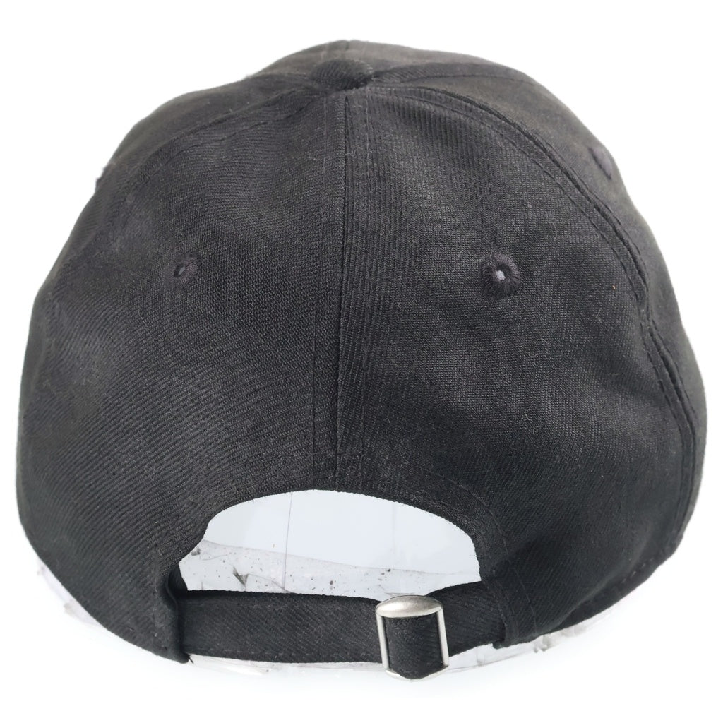 Yohji Yamamoto POUR HOMME(ヨウジヤマモト プールオム) 22AW ×NEW ERA 930 YY LABEL LOGO CAP ×ニューエラ ロゴ刺繍 ベースボールキャップ 帽子 ブラック HE-H81-973