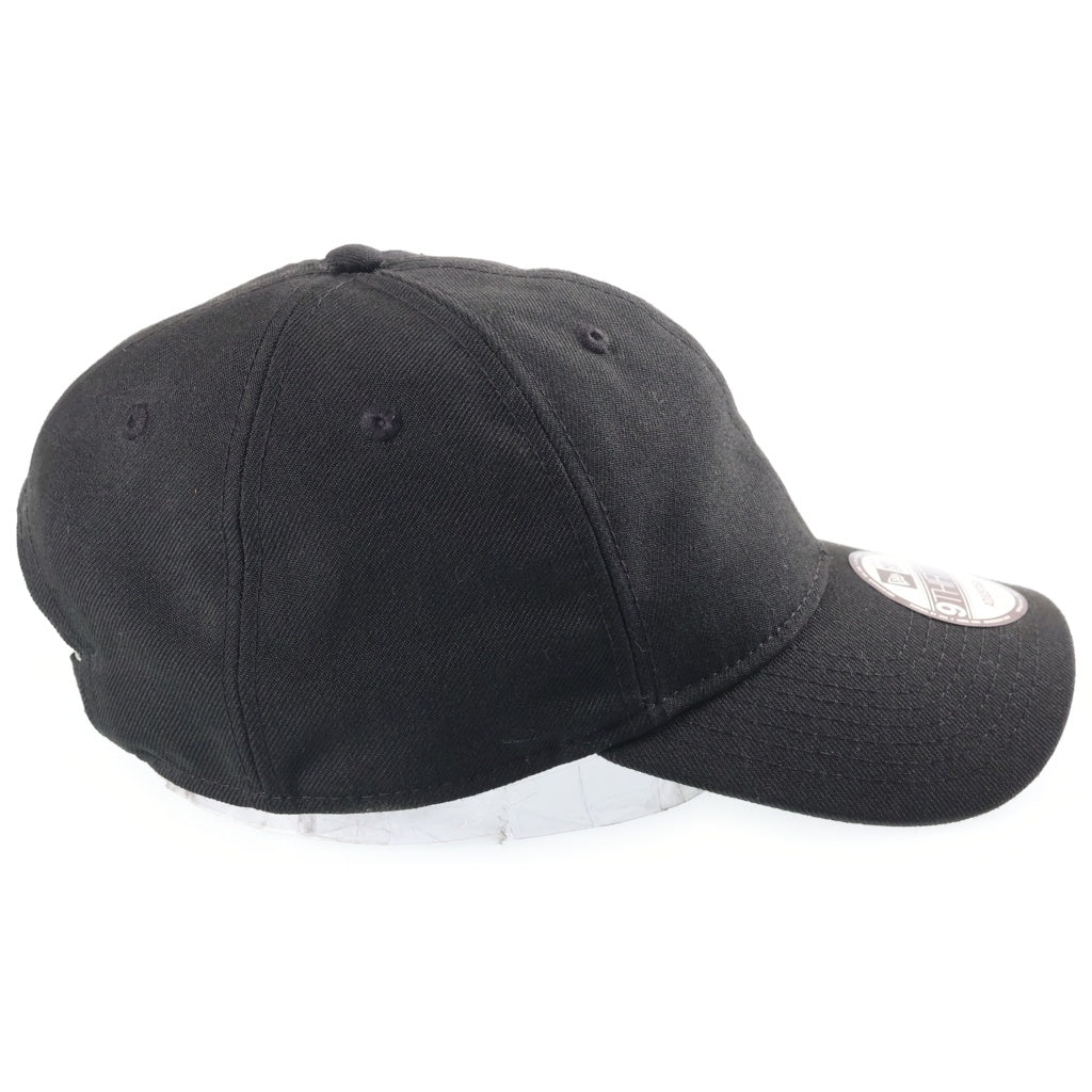 Yohji Yamamoto POUR HOMME(ヨウジヤマモト プールオム) 22AW ×NEW ERA 930 YY LABEL LOGO CAP ×ニューエラ ロゴ刺繍 ベースボールキャップ 帽子 ブラック HE-H81-973
