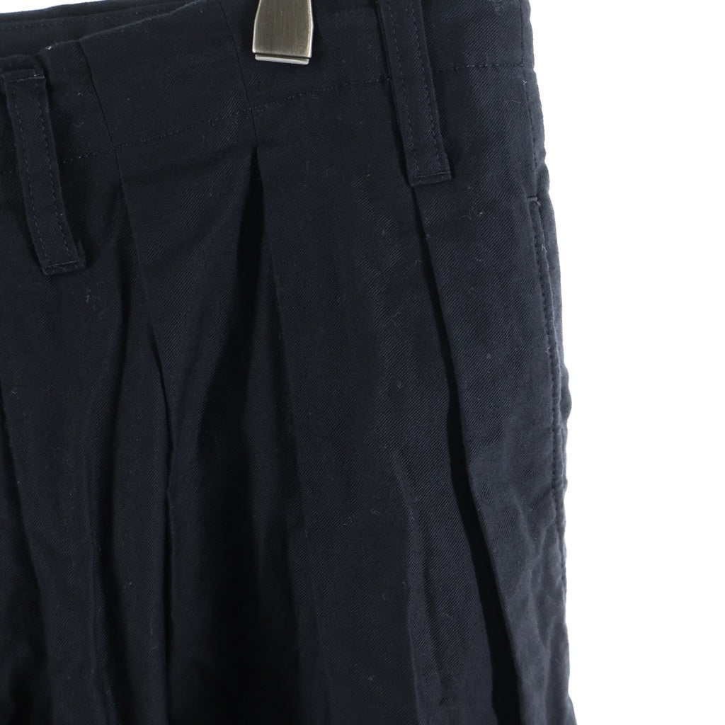 Yohji Yamamoto POUR HOMME(ヨウジヤマモト プールオム) WIDE TWILL STANDARD BALLOON PANTS ワイドツイル スタンダード バルーンパンツ ブラック HP-P06-002