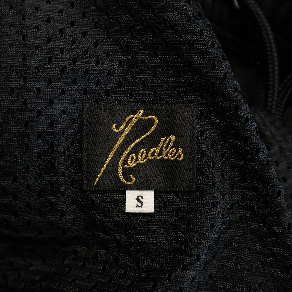 Needles(ニードルス) TRACK PANTS POLY SMOOTH サイドライン トラックパンツ ジャージ ブラック/パープル NS1622