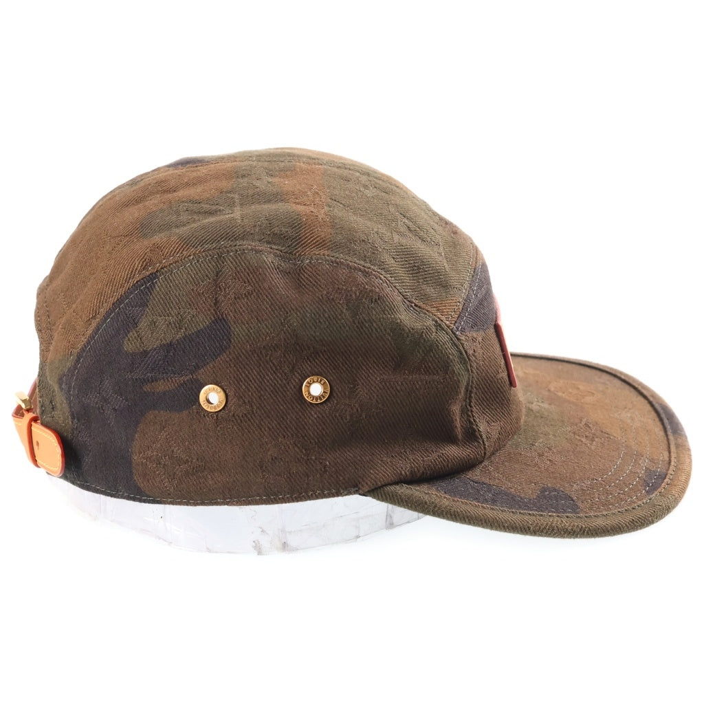 SUPREME(シュプリーム) 17AW ×LOUIS VUITTON CASQ 5Panel Camp Cap ルイヴィトン カーサ 5パネル キャンプ キャップ カモフラージュ カーキ TO0137 MP1875