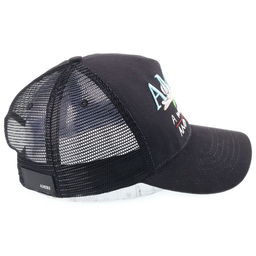 AMIRI(アミリ) Hope And Dreams Trucker Hat in Black ホープ アンド ドリームズ トラッカーキャップ 帽子 ブラック AMSAHE1034