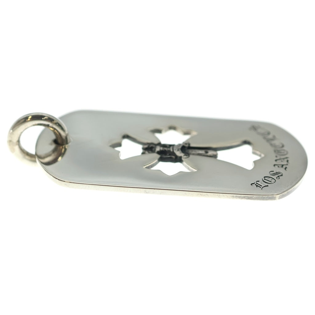 CHROME HEARTS(クロムハーツ) D TAG LRG LTD ラージドッグタグ LA限定ラージドッグタグネックレストップ シルバー