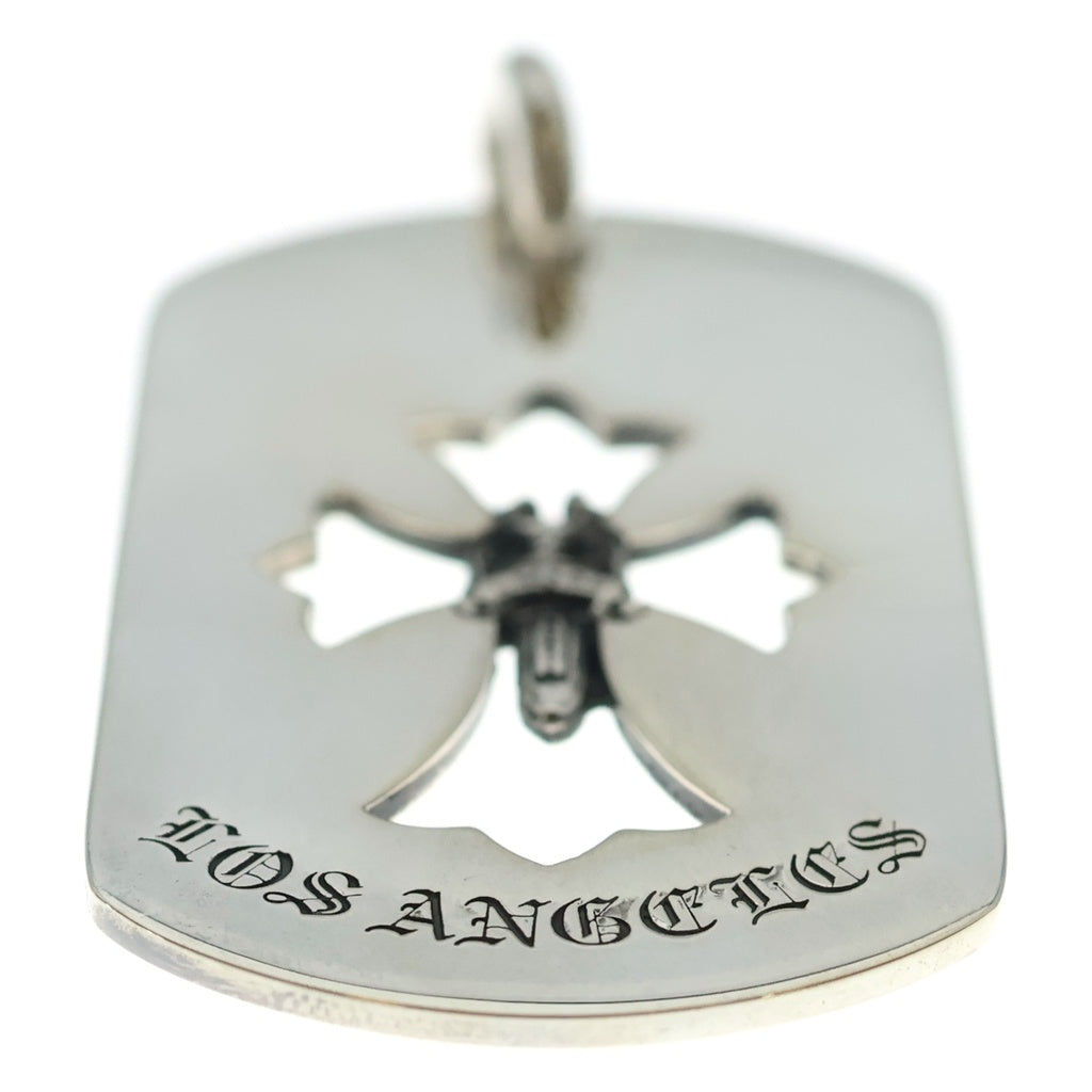 CHROME HEARTS(クロムハーツ) D TAG LRG LTD ラージドッグタグ LA限定ラージドッグタグネックレストップ シルバー