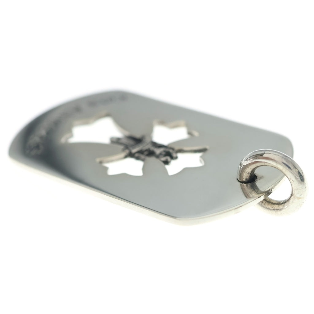 CHROME HEARTS(クロムハーツ) D TAG LRG LTD ラージドッグタグ LA限定ラージドッグタグネックレストップ シルバー