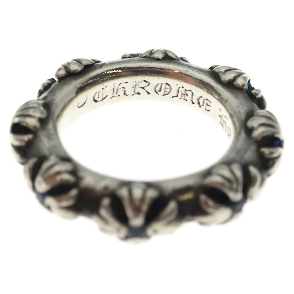 CHROME HEARTS(クロムハーツ) CROSS BAND P/SAP クロスバンド サファイア リング シルバー レディース