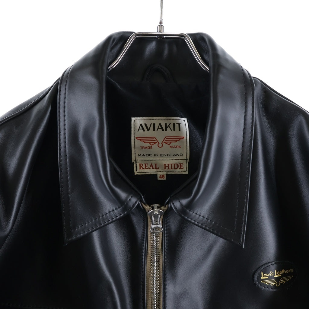 Lewis Leathers(ルイスレザー) DOMINATOR ドミネーター レギュラーフィット ホースハイド ジップアップレザージャケット ブラック