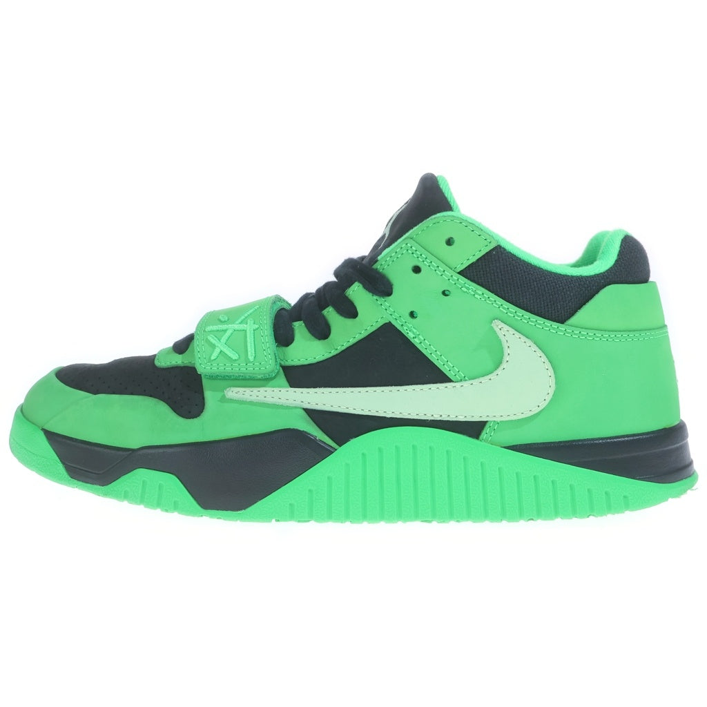 NIKE(ナイキ) ×TRAVIS SCOTT JUMPMAN JACK T-REXX トラビススコット ジャンプマン ジャック トレーナー ローカットスニーカー ブラック/グリーン US11/29cm IM9113-300