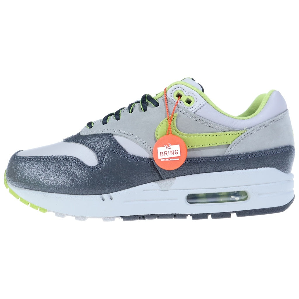 NIKE(ナイキ) ×HUF AIR MAX1 ANTHRACITE AND MIDIUM GREY ハフ エアマックス1 アンスラサイト アンド ミディアムグレー スニーカー グレー/グリーン US8/26cm HF3713-002