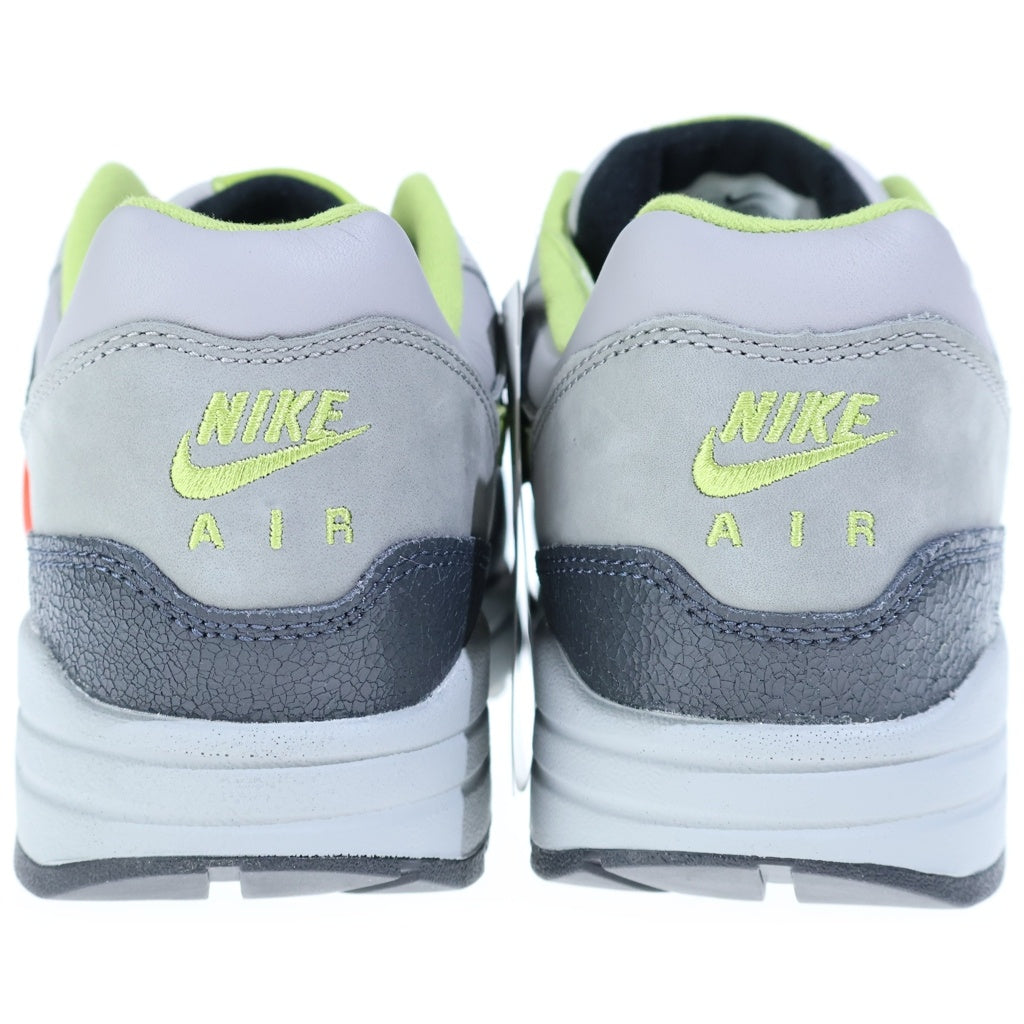 NIKE(ナイキ) ×HUF AIR MAX1 ANTHRACITE AND MIDIUM GREY ハフ エアマックス1 アンスラサイト アンド ミディアムグレー スニーカー グレー/グリーン US8/26cm HF3713-002