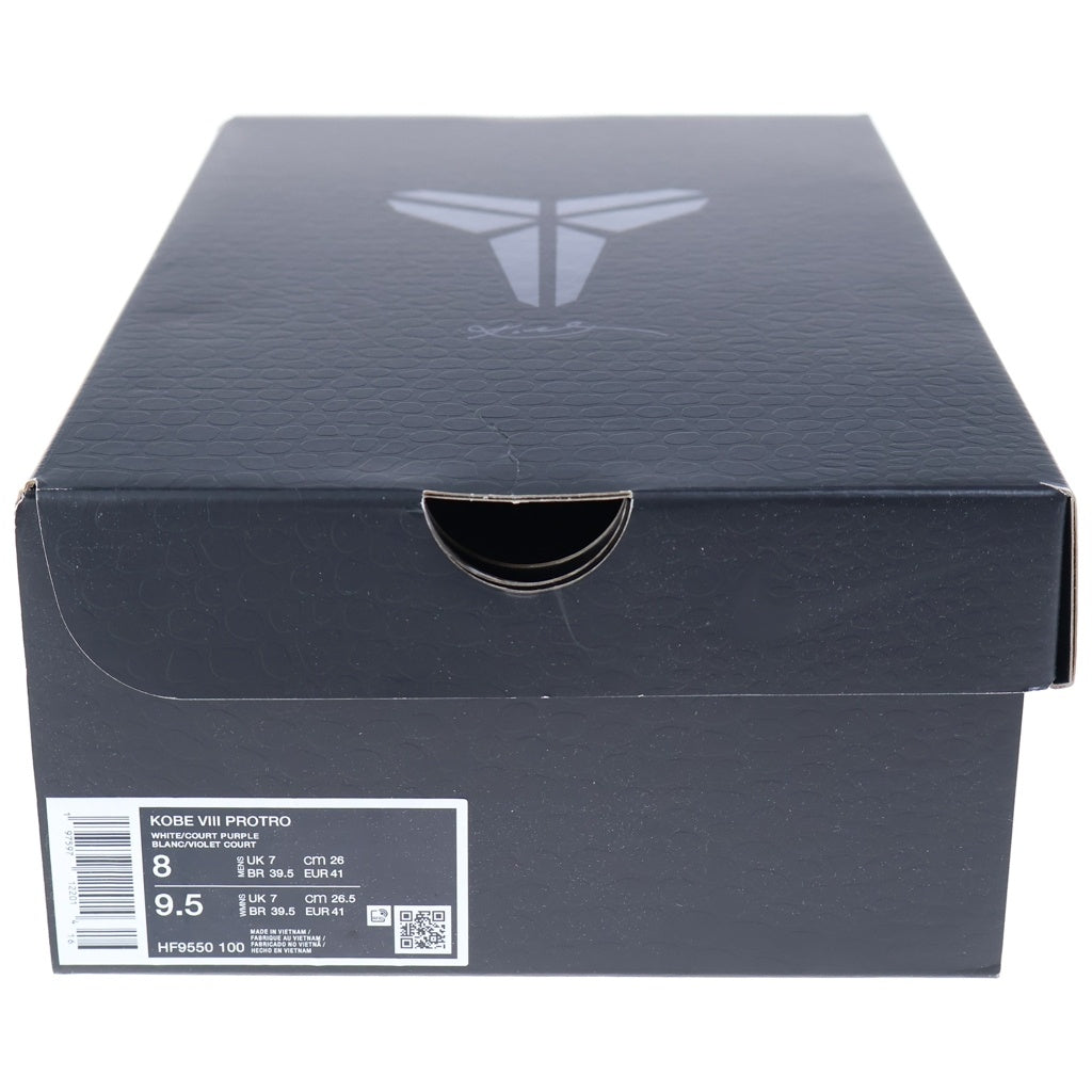 NIKE(ナイキ) KOBE 8 PROTRO LAKERS HOME コービー8 プロトロ レイカーズホーム ローカットスニーカー ホワイト US8/26cm HF9550-100