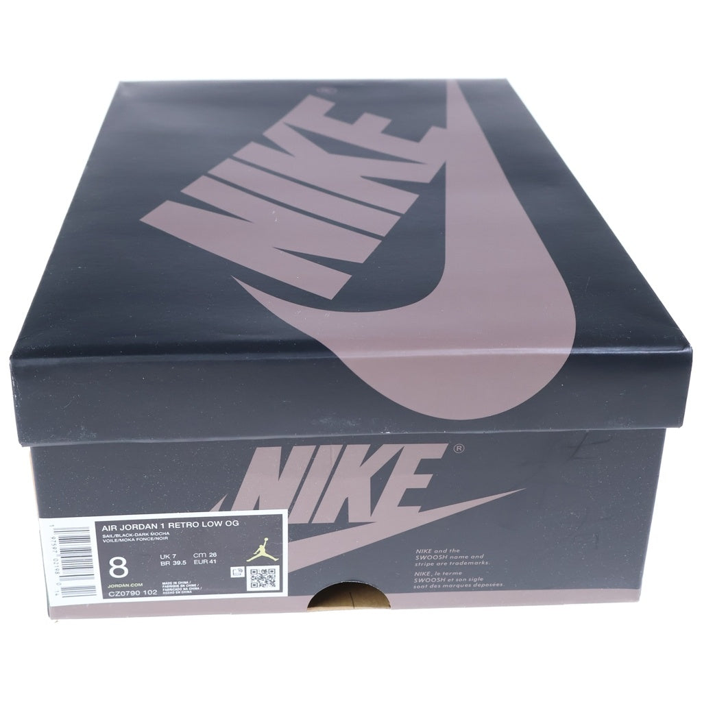NIKE(ナイキ) AIR JORDAN 1 RETRO LOW OG MOCHA エアジョーダン1モカ ローカットスニーカー ブラウン/ホワイト/ブラック US8/26cm CZ0790-102