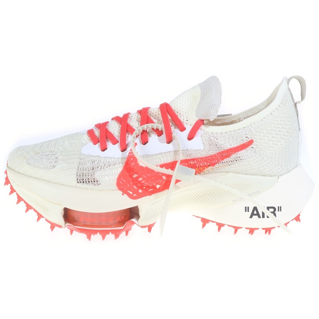 NIKE(ナイキ) ×OFF-WHITE AIR ZOOM TEMPO NEXT FLYKNIT SOLAR オフホワイト エアズームテンポネクスト フライソーラー ローカットスニーカー ホワイト US8/26cm CV0697-100