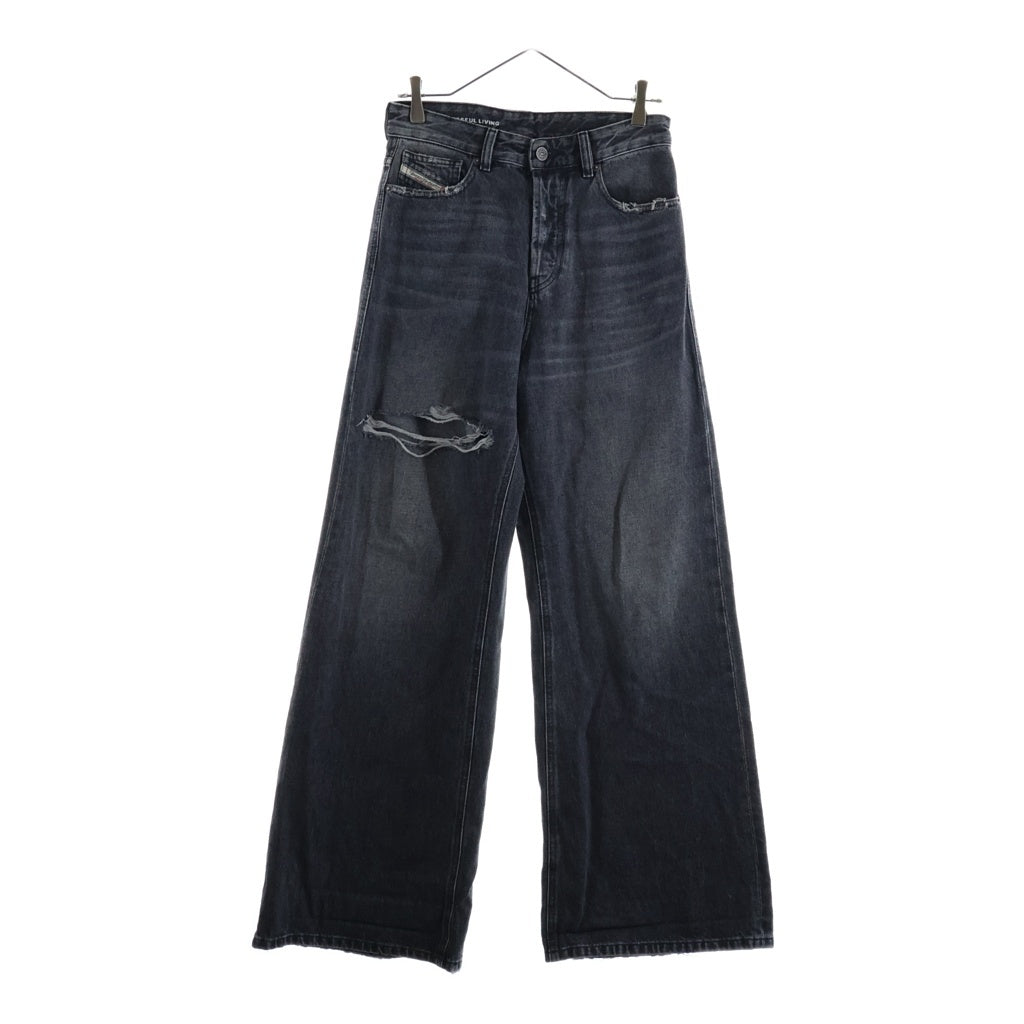 DIESEL(ディーゼル) STRAIGHT JEANS ボタンフライストレート デニムパンツ ジーンズ グレー 007X4